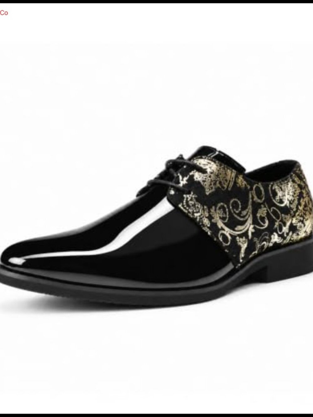 Men's Patent Velvet Oxford Dress Shoes Lace-Up Formal Wedding